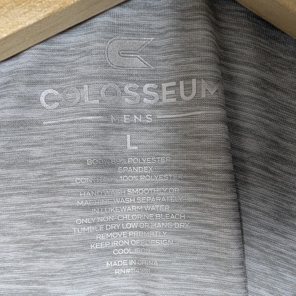 Colosseum West Virginia Mountaineers Mens Large Gray 1/4 Zip Pullover WVU NEW